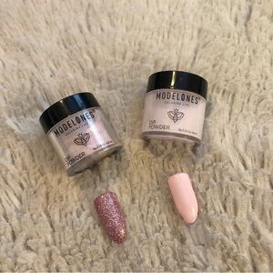 Modelones Dip Powder Set - Pink and Glitter
